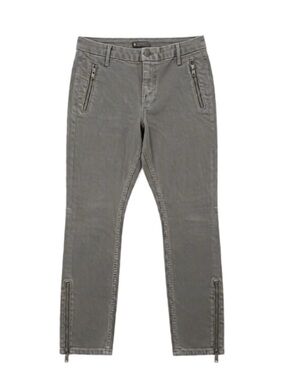 Mother Crop Zip Muse Jeans - Gray